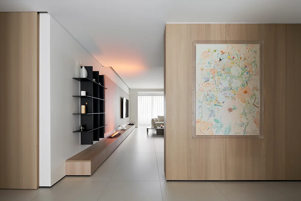 Sanhai الطراز الحديث التصميم الداخلي مريح خطة أرضية المنزل شقة ثلاثية الأبعاد ماكس تقديم بناء المنزل رسم خطة رئيسية مسطحة