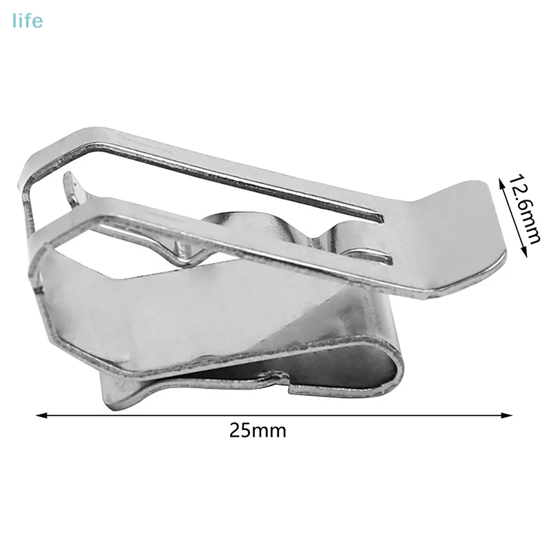 10 PCS Stainless Steel Solar PV Cable Clip/Clamp For 2 PV Solar Cable Wire Installation