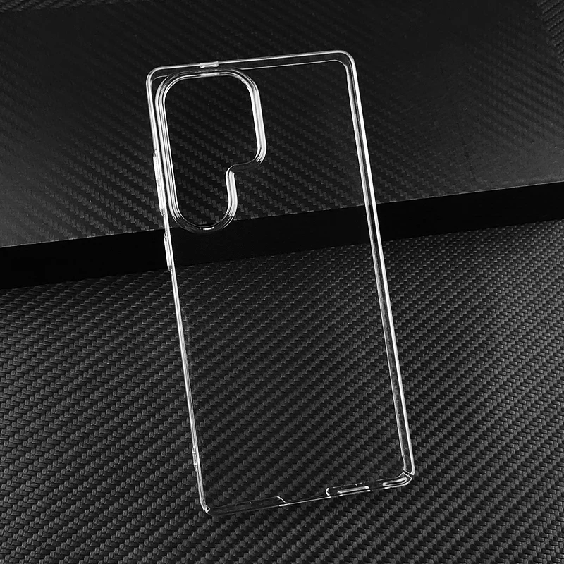 For Samsung Galaxy S26 S25 Edge Ultra Plus FE Hard PC Camera Protect Case Ultra Thin Clear Plastic Full Cover Protective Skin