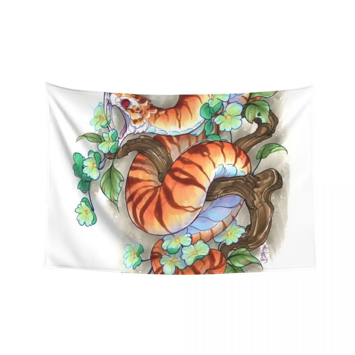 

tiger snake Tapestry Decorative Wall Mural Wallpaper Room Aesthetic Tapestry