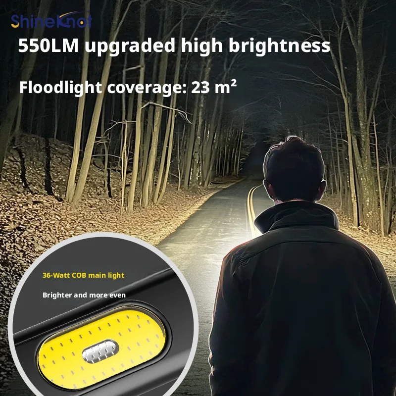 SHINEKNOT Multifunctional EDC Flashlight LED High-Intensity Rechargeable Ultra-Bright  Portable Mini Work Light  Aluminium Alloy