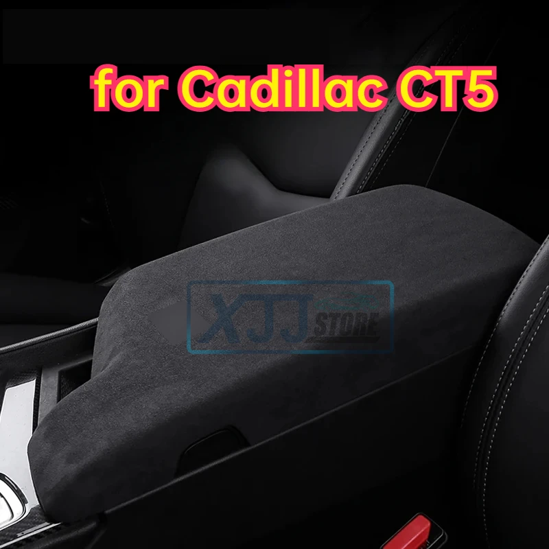 

For Cadillac CT5 2024 2023 2022 2021 2019 Made of Alcantara Suede Pretective Armrest Shell Central Lid Cap Shell Cover Panel