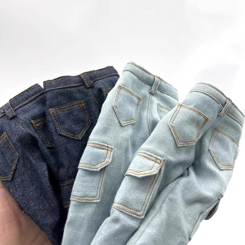 1: 6 Scale Trendy Multi Pocket Jeans Model 12 Inch Bjd Doll Clothing Accessories Collection Display Toy Gifts