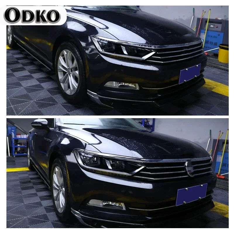 2 قطعة سيارة العلوي طبقة رقيقة واقية المدخن الأسود تينت التفاف شفافة بولي TPU إصلاح ملصقات ل Volkswagen VW باسات B8 2015-2021