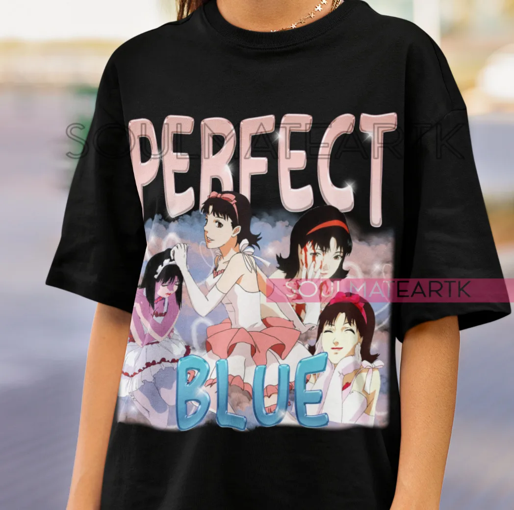 

Perfect Blue T-Shirt Gift Horror Anime Manga Perfect Blue Mima Kirigoe Soft Tee