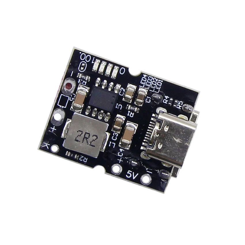 Type-C USB 5V 2A Boost Converter Step-Up Power Module Lithium Battery Charging Protection Board compatible with 4.2V Weldable