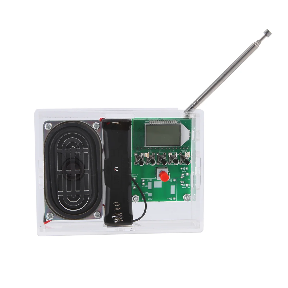 POP-lFM วิทยุชุด DIY การประสาน โครงการปรับตัวรับสัญญาณไร้สายจอแสดงผล LCD วิทยุดิจิตอล FM โมดูล DIY ชุดสําหรับ