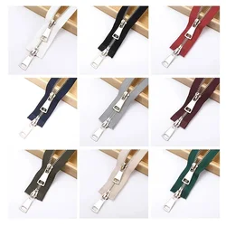 5# 70cm Metal Zipper Open Ended Double Slider Two-way Zip Replaceable Jacket Coat Repair Zip Diy Sewing Accessories