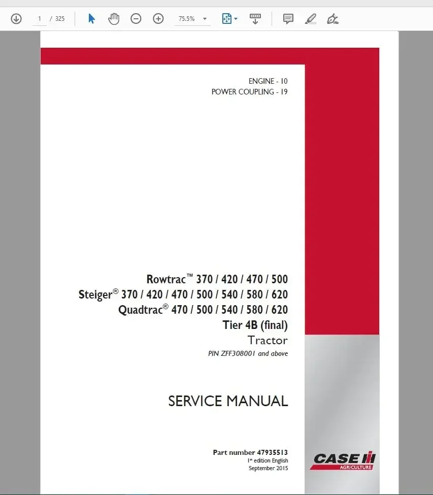 

AutoCD Case IH Agricultural 2019 Full Service Manual [150GB] DVD