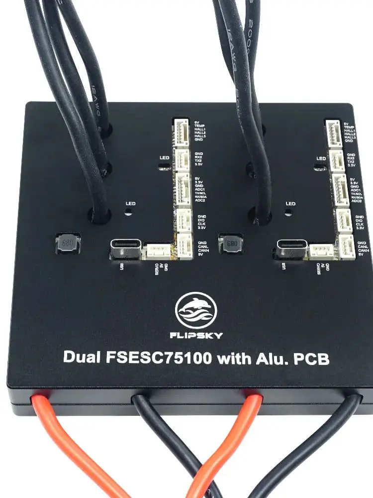 4-20S Flipsky 75100 Dual Drive ESC basierend auf VESC 84 V 240A Geschwindigkeitsregler für E-Skateboard, Scooter, E-Bike