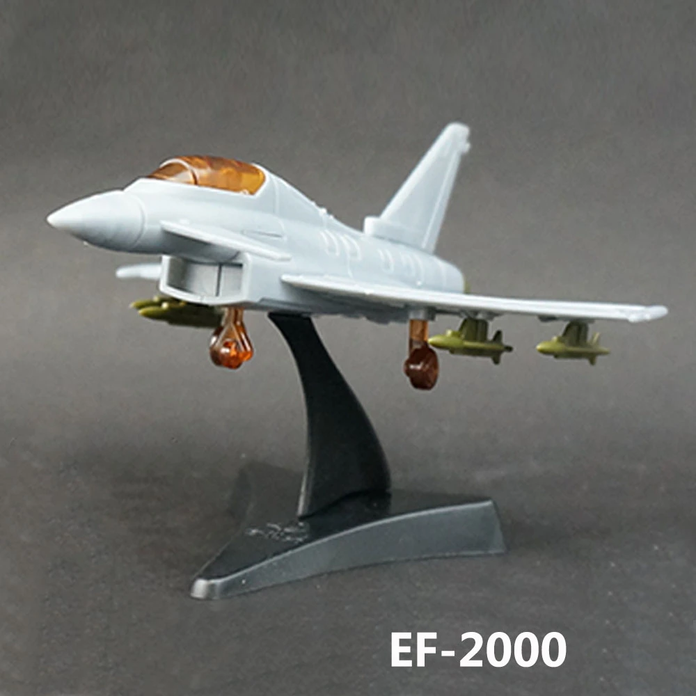 Mini Puzzle Toys 1/140 Scale EF-2000 Eurofighter Typhoon Fighter Assembly Building Model  for Military Fans Children\'s Gift