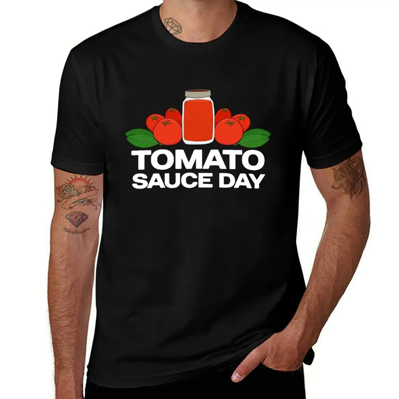 Camiseta Tomato Sauce Day Passata Family Tradition, camiseta deportiva informal transpirable