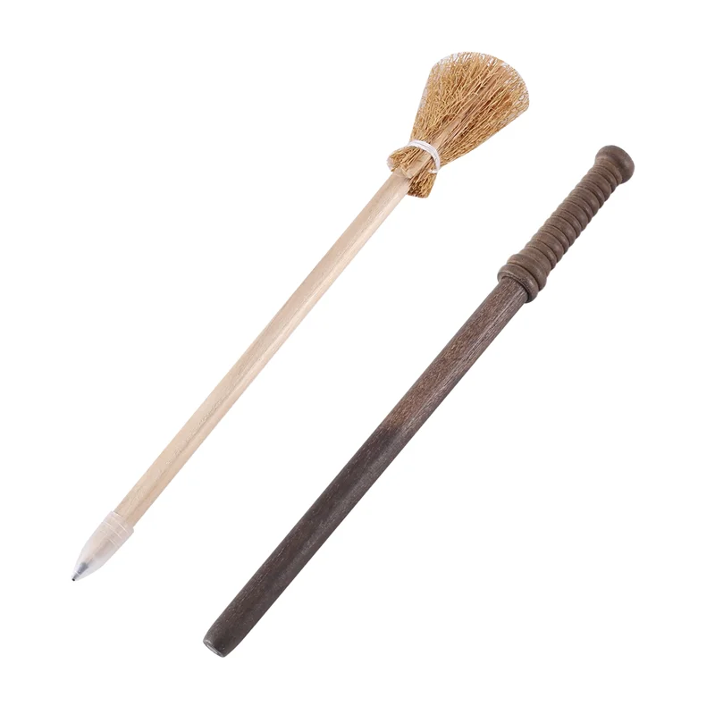 EDT-20 Pcs Wand Pencils Party Supplies And 20 Pcs Witch Broom Pencils, Wand Pencils Theme Birthday Goody Bag Filler Favors