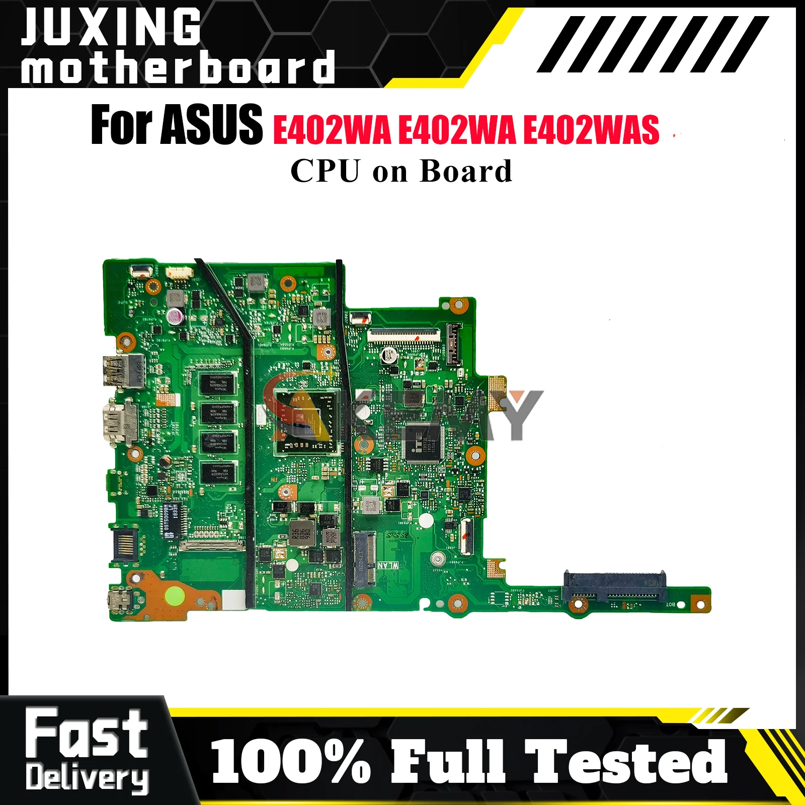 

E402WA Laptop Motherboard For ASUS EeeBook E402WA E402WAS E402W Notebook Mainboard With CPU 100% tests OK fast shipping stk