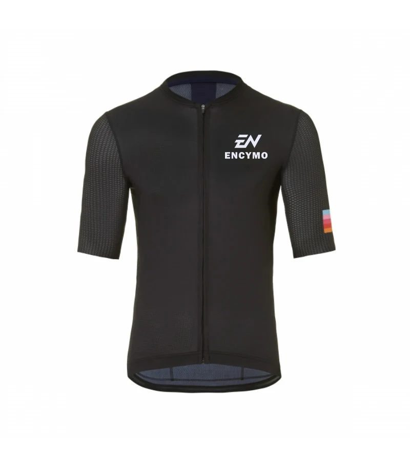 ENCYMO pro team areo cycling jersey short sleeve last aero race cut with est fabric for summer