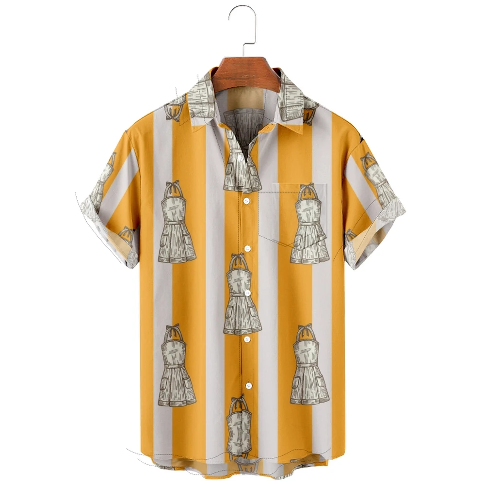 

Men's Hawaiian Shirt loose top 3D Dress print men's shirt fashion shirt men's T-shirt breathable summer short sleeve