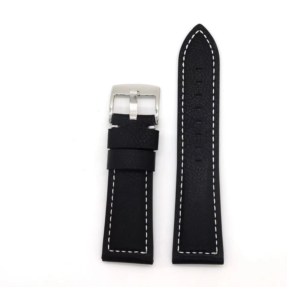 

22mm Leather Strap Replacement Leather Watch Belt For Xiaomi Huawei Samsung Universal 22mm Wrist Band Bracelet Watchband