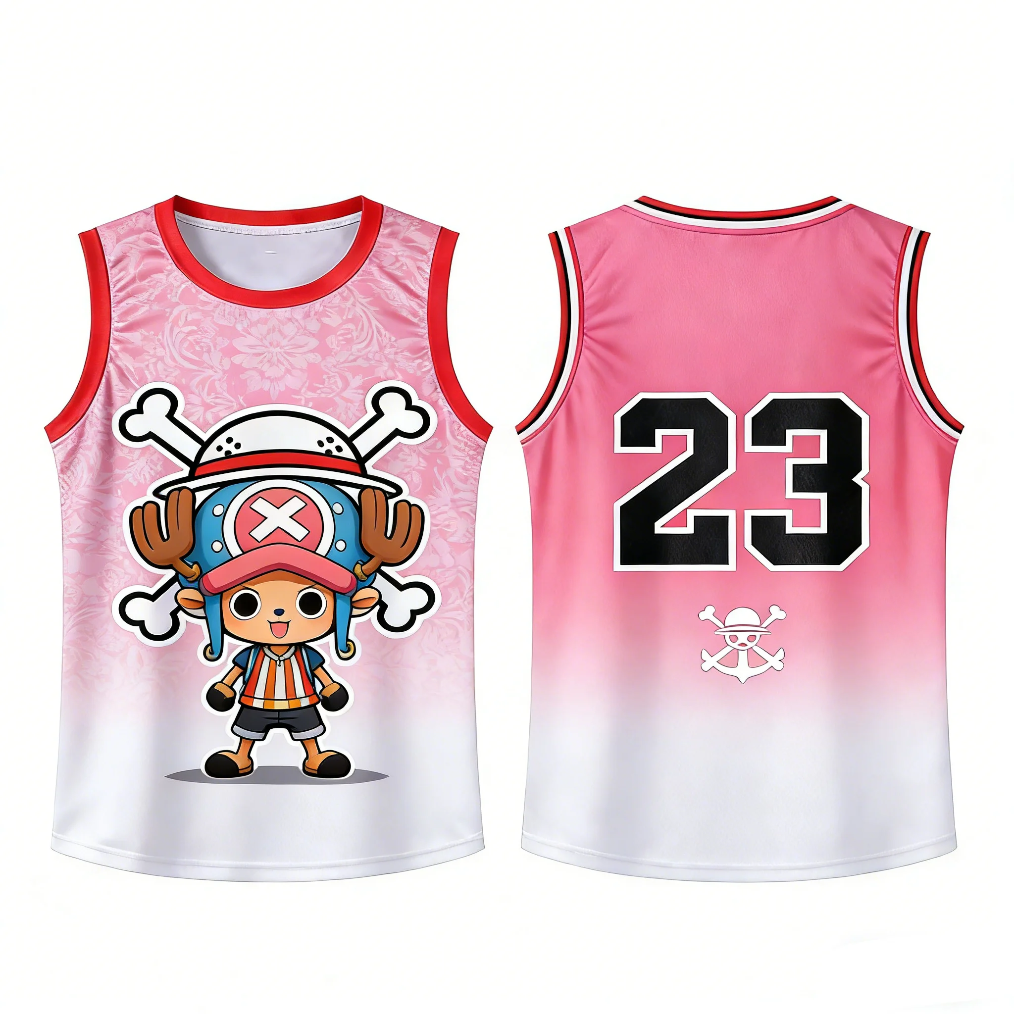 

Футболка без рукавов One Piece Luffy's Skull 24 с 3D-принтом в стиле аниме — ультрамодная, простая и стильная одежда для спорта и повседневной носки