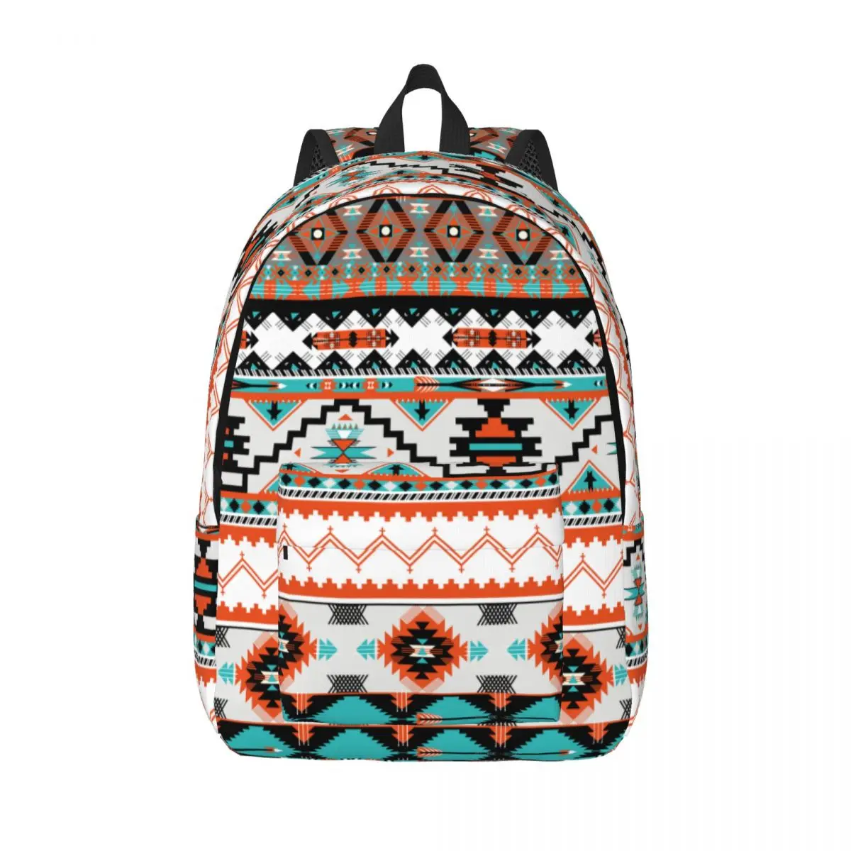 Mochila colorida antiga para homens e mulheres, asteca, tribal, indiana, mochila adolescente, durável, estudante, negócios, mochila norte-africana, bolsa para laptop