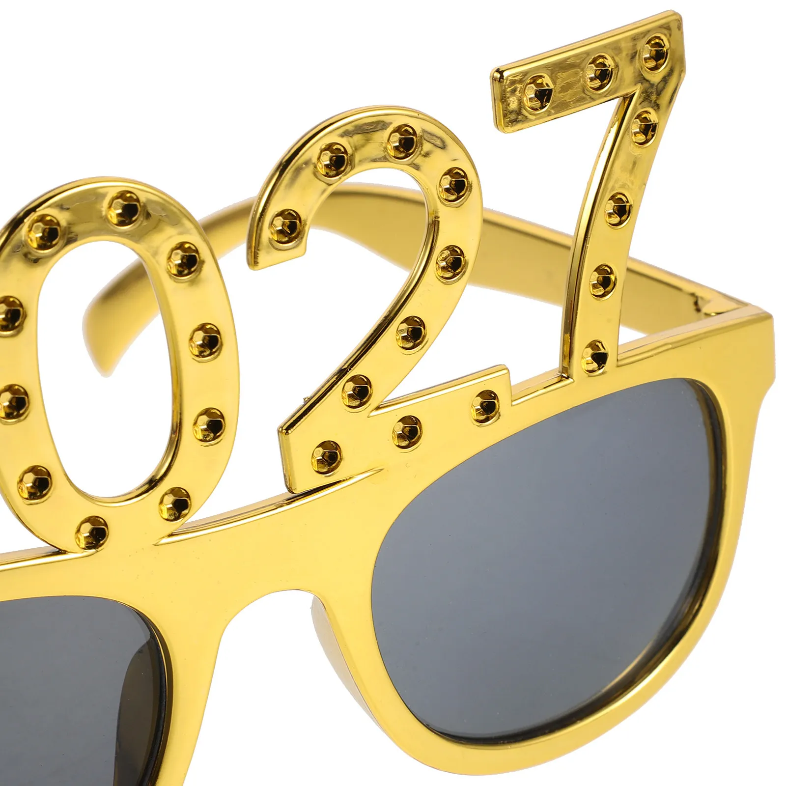 4Pcs Party Decoration Glasses 2027 Number Shaped New Years Eve Photo Booth Props Graduation Costume Novelty Eyewear