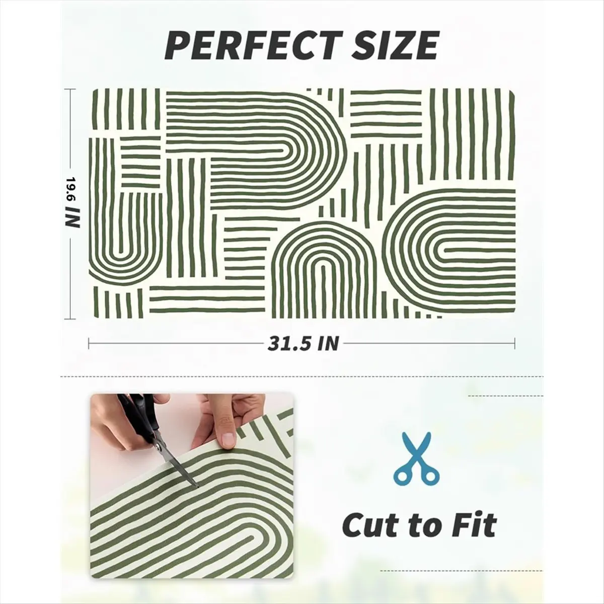 حصيرة قهوة جديدة لإخفاء البقع المطاطية الماصة لتجفيف الأطباق لطاولة المطبخ - تناسب تحت ماكينة صنع القهوة أو الآلة #4