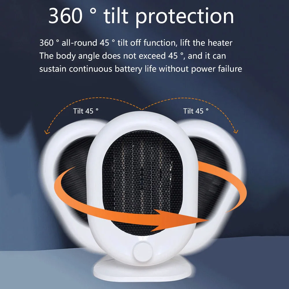 1500W Desktop Elektrische Kachel Winter Mini Draagbare Verwarming Fan Home Office PTC Keramische Verwarming Warme Luchtblazer Warmer Machine