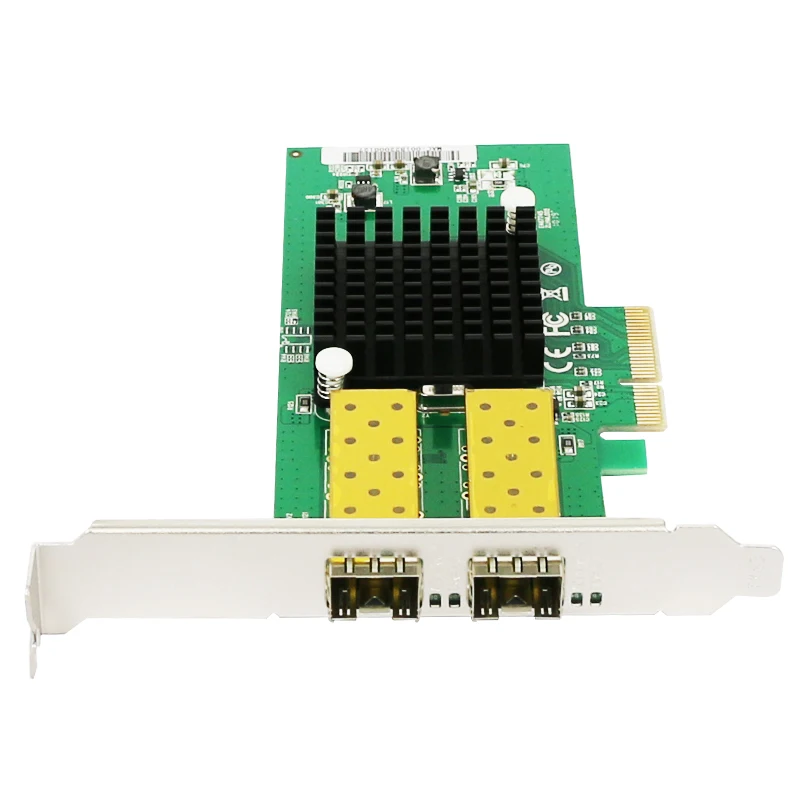 듀얼 포트 PCI-E 기가비트 LC 광섬유 네트워크 카드 I82576 칩 X4 SFP 슬롯(단일/다중 모드) ESXi, 데스크탑 및 서버용 LAN으로 깨우기