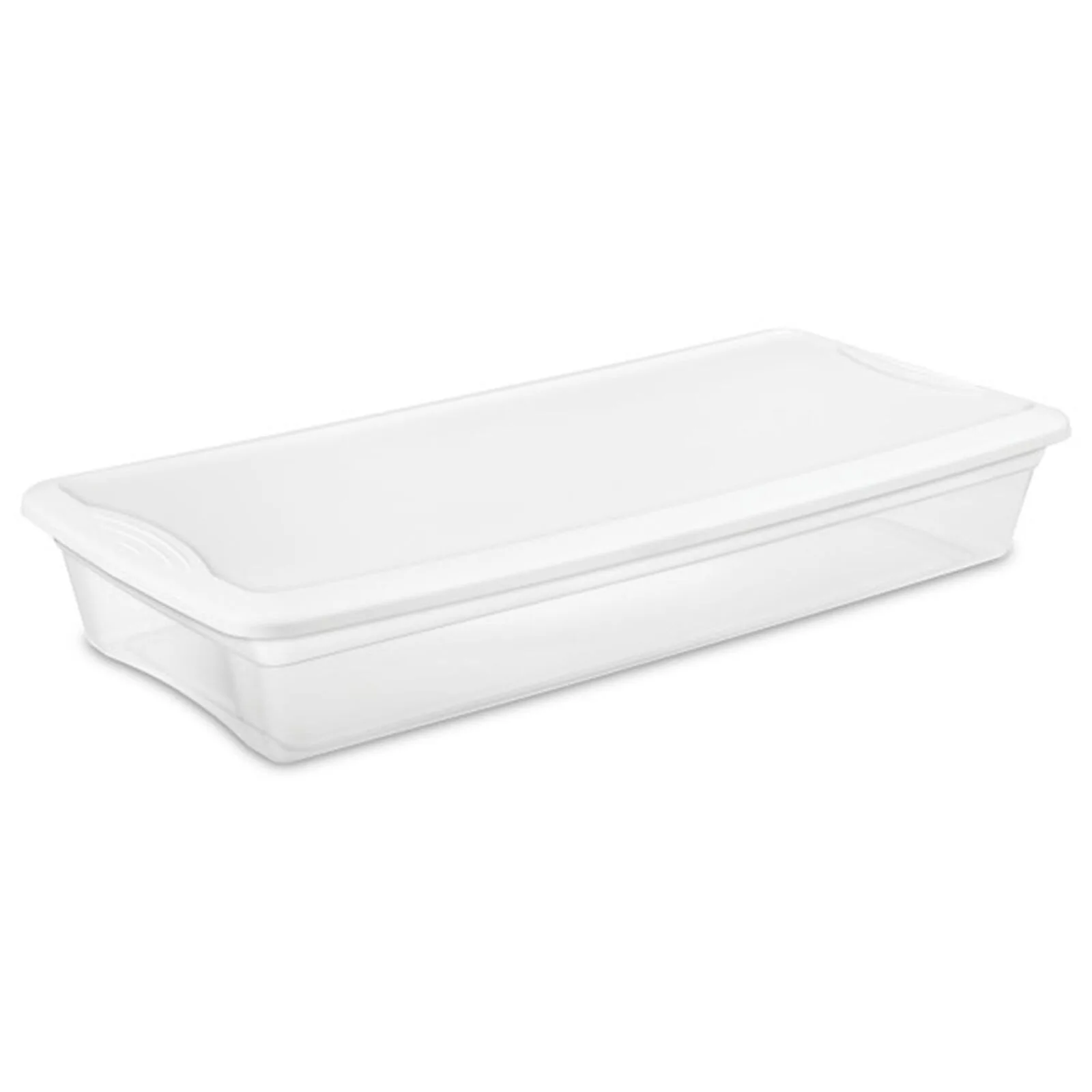 41 Quart Lightweight Under Bed Storage Box Container with Lid, 6 Pack United States