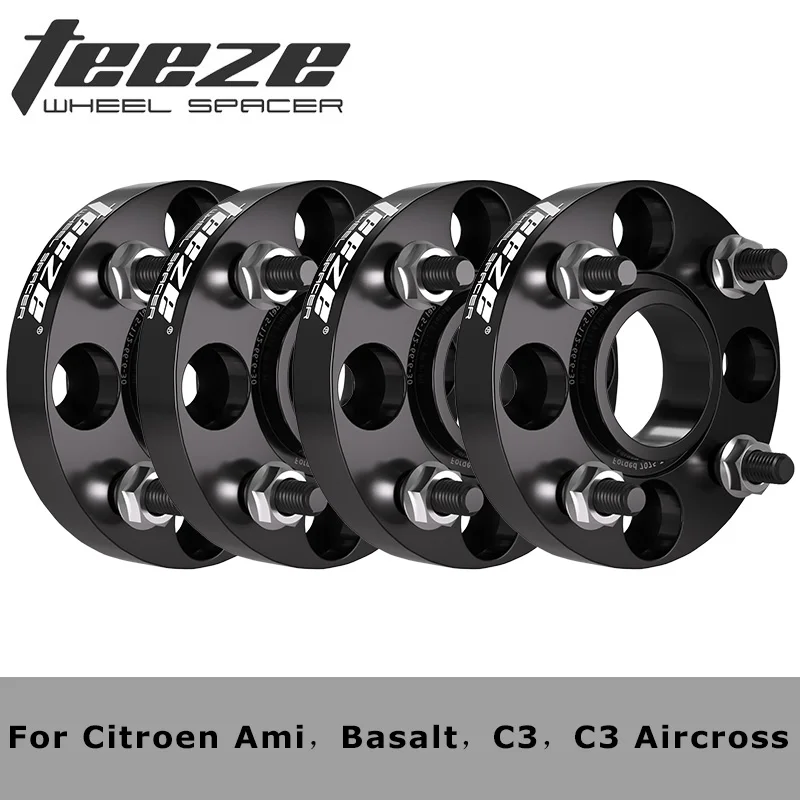 

2/4PCS 25/30mm PCD 4x108 65.1mm M12*1.25 Wheel Spacer Adapter For Citroen Ami，Basalt，C3，C3 Aircross