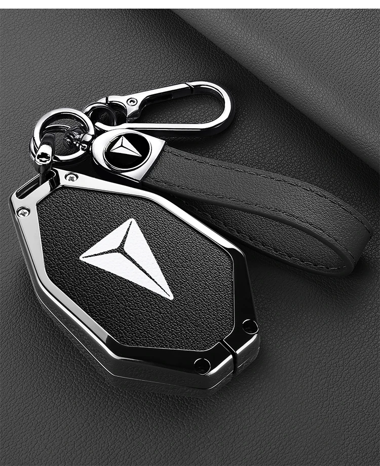 Zinklegierung Leder Autoschlüssel-Etui für Changan DEEPAL S7 SL03 S09 S07 G318 S05 L07 Shenlan Schlüsselhalter Autoschlüsselanhänger Zubehör – Detail 10