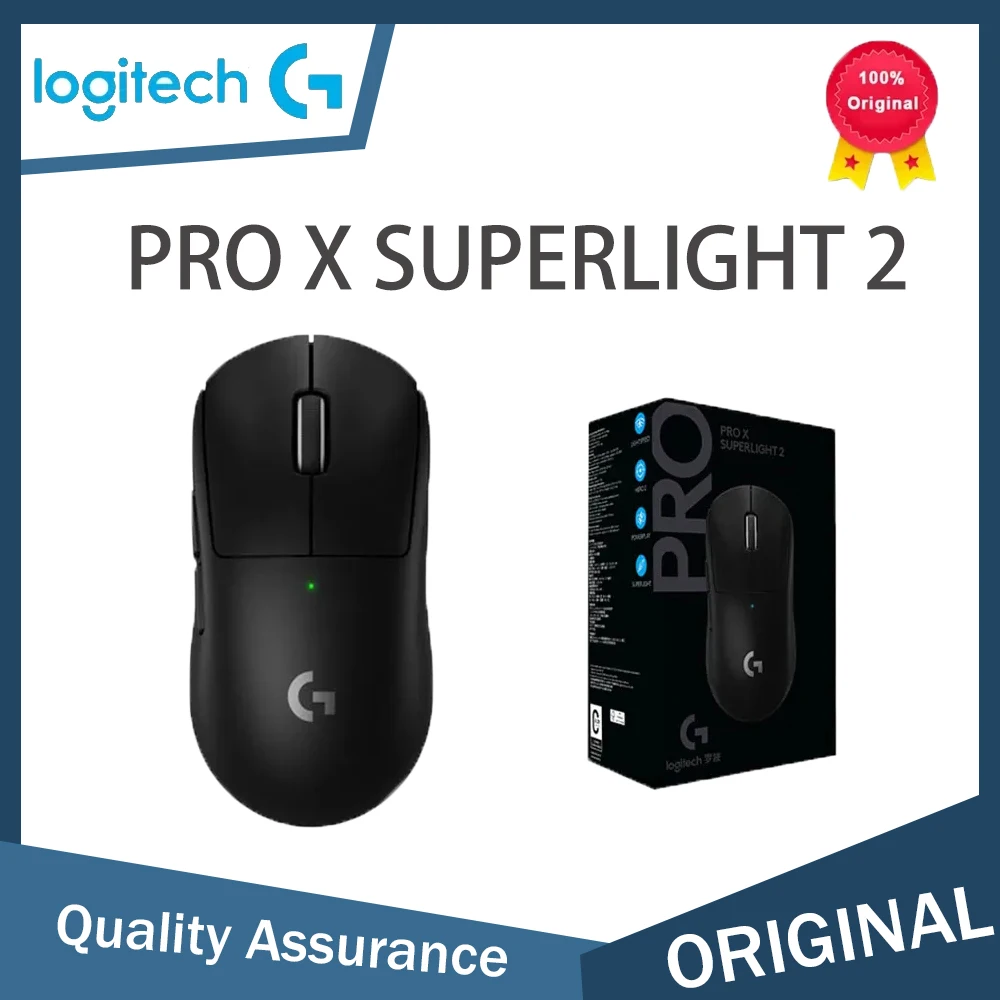 Беспроводная игровая мышь Logitech G PRO X SUPERLIGHT 2 G PRO X 2 32000 точек на дюйм, 5 программируемых кнопок для ПК/Mac, новый датчик HERO 2K