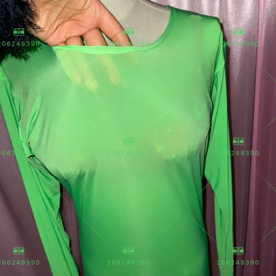 Glanzende ijszijde dames satijnen bodycon-jurk met lange mouwen maxi-jurk plus size slaappyjama gewaad