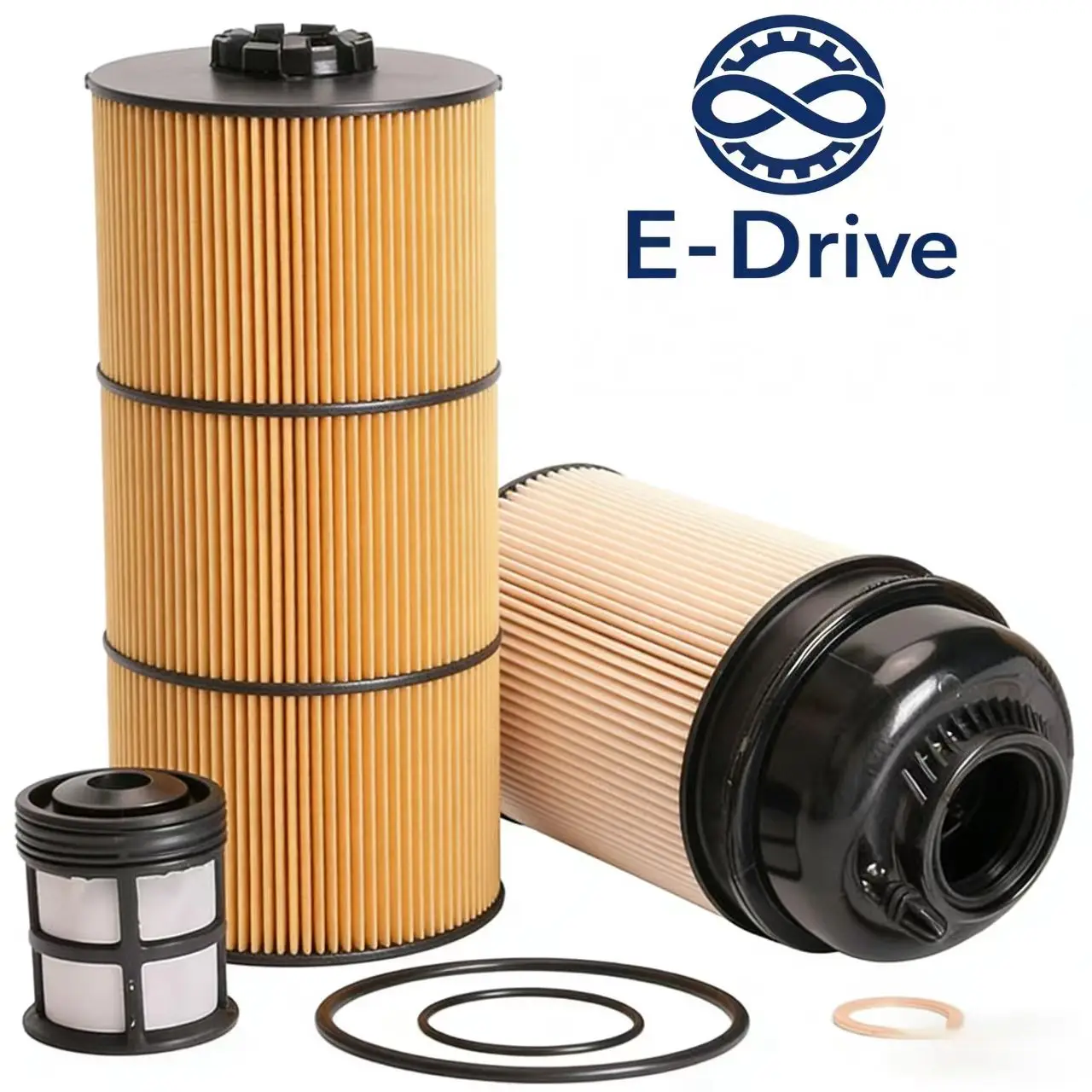 Complete Oil & Fuel Filter Kit W/ Gasket Fits Detroit Diesel in Freightliner Cascadia & Western Star PF9908 Replaces LF17511