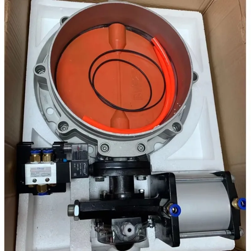 Válvula dupla da borboleta do pó dos flanges DN300 para Silo do cimento