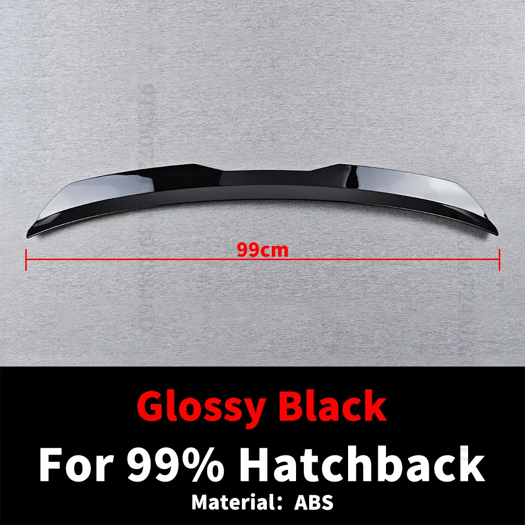 99 Cm Sport Universele Kofferbak Spoiler Dak Vleugel Staart Trim Facelift Splitter Air Deflector Dam Voor 99% Hatchback auto Tuning