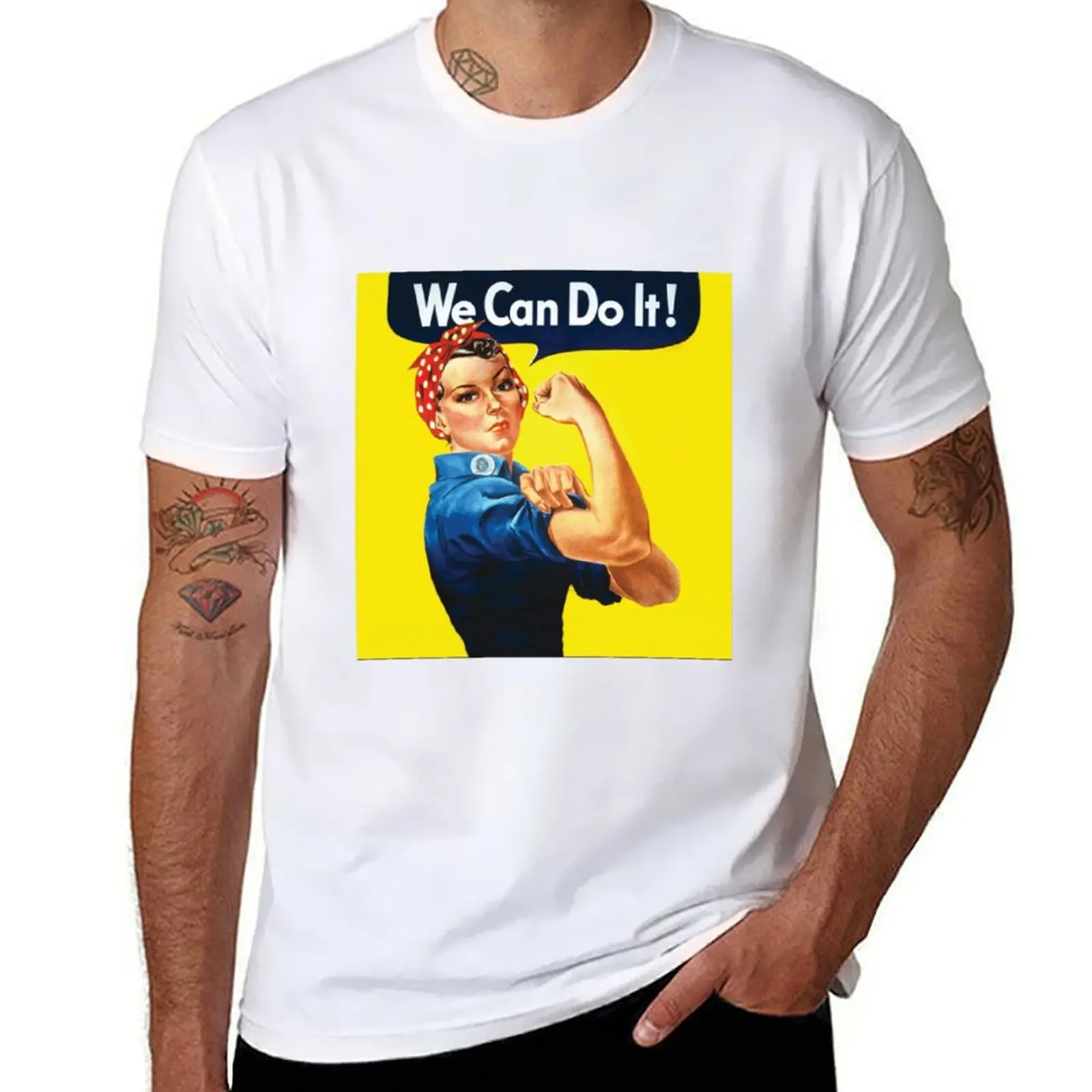 

We Can Do It Rosie the Riveter T-Shirt black cotton t-shirt plain for man package man t shirts high quality luxury brand T-Shirt