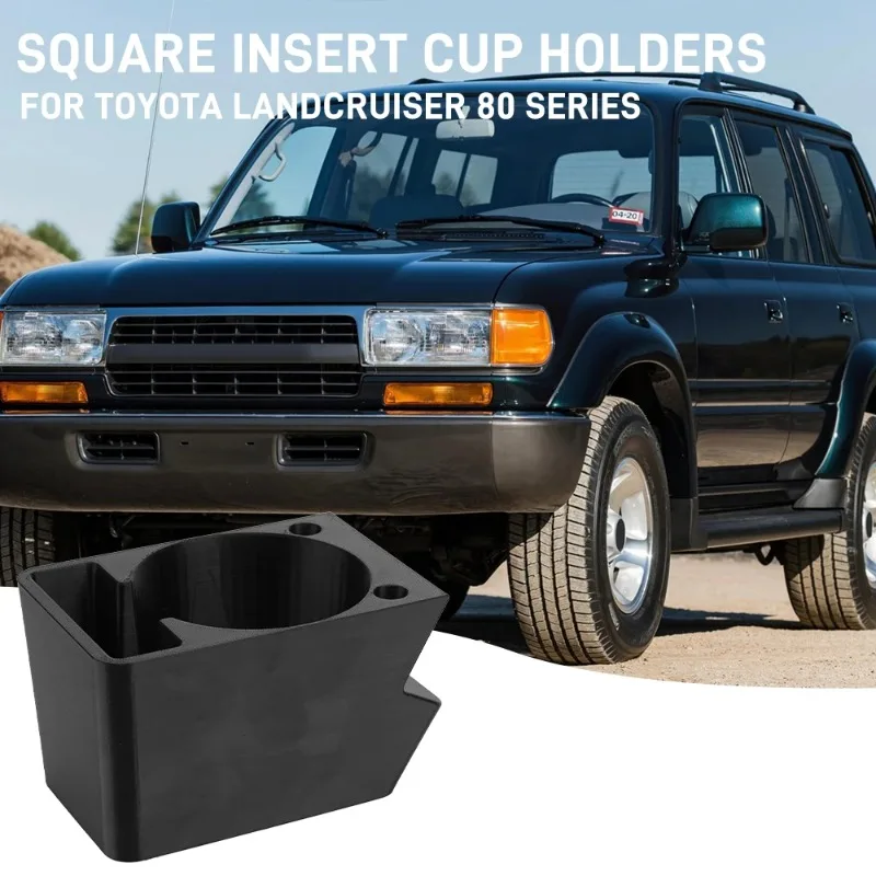 1PC Cup Holder Suitable For Toyota Landcruiser 80 Series Beverage ABS Cup Holders Automotive Interior Accessories