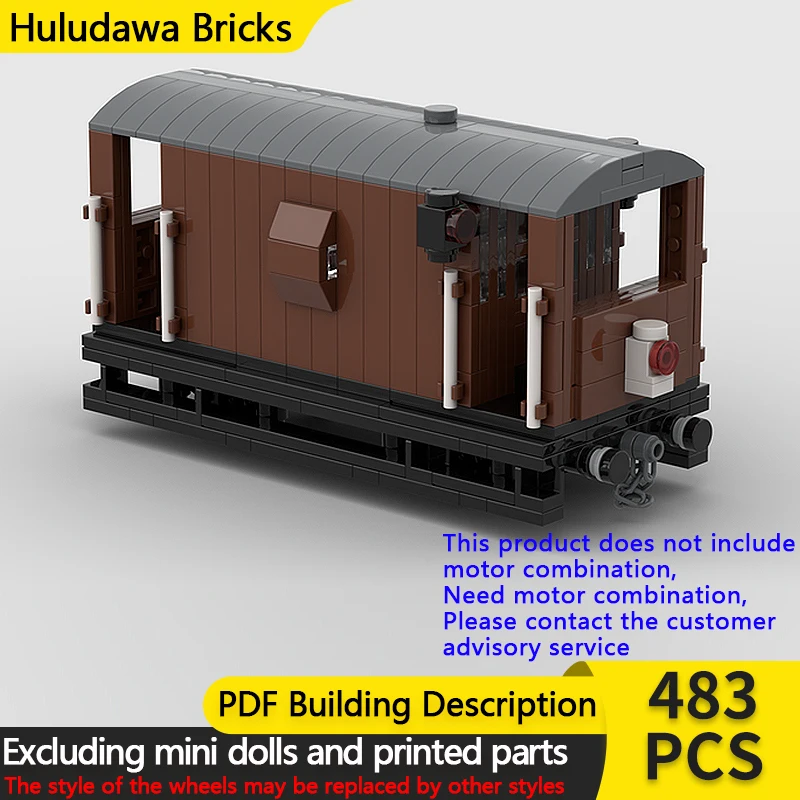 

Модель городского автомобиля MOC, строительные кирпичи, британская рельсовая жаба E, тормозной фургон, модульная технология, детские праздничные подарки, сборные игрушки, костюм