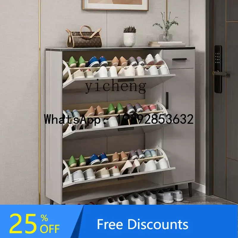 Shoe Cabinet Home Doorway Home Tilting Paint Entrance Cabinet Simple Modern Light Luxury Ultra-Thin Simple