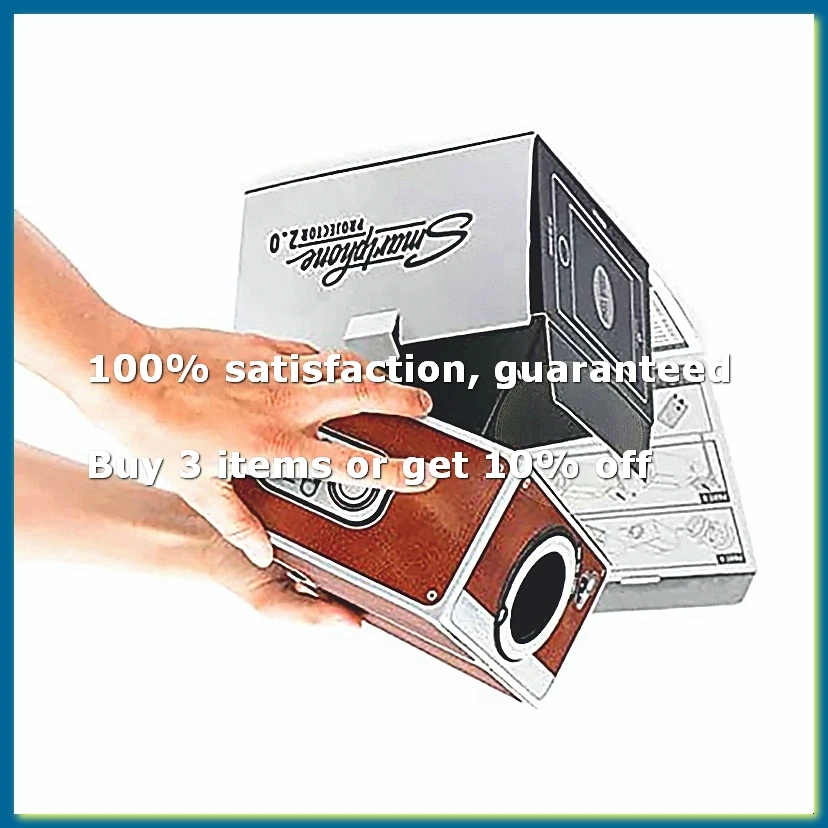 Cinema Projector,Portable Cardboard SmartPhone Projector for Family/ / Birthday Etc.Home Theater Audio Projector