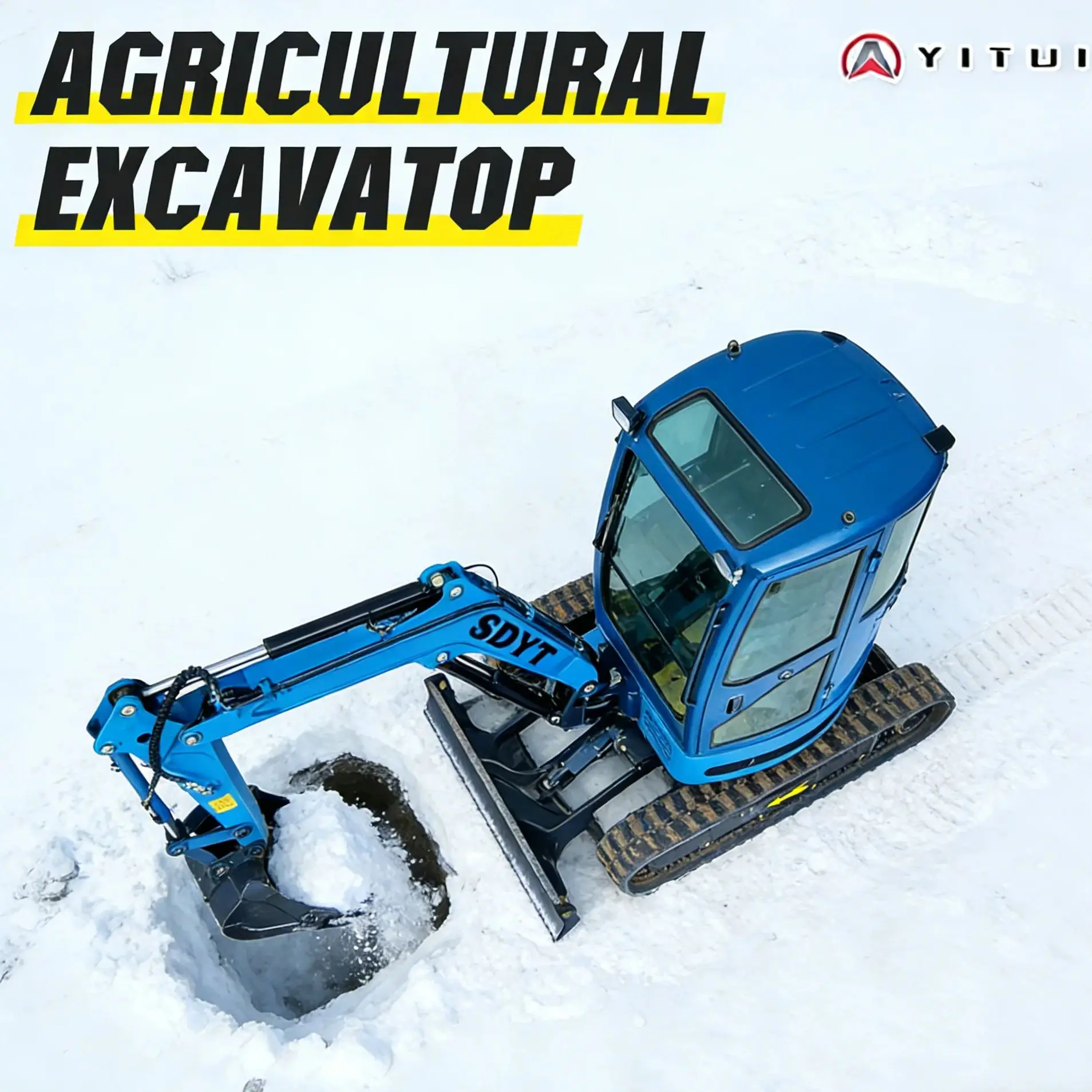 Escavadeira diesel hidráulica pequena compacta personalizada de 1,5 toneladas Certificação Euro 5 Acessórios para escavadeira pequena