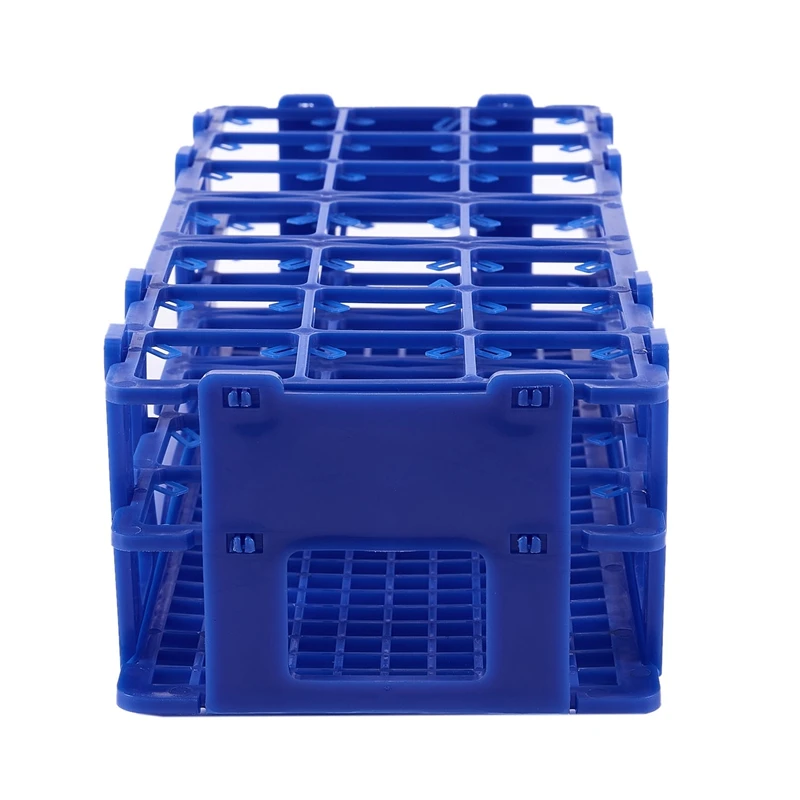 Suporte de rack de caixa de plástico azul superior com 21 furos para tubos de centrífuga de 50ML