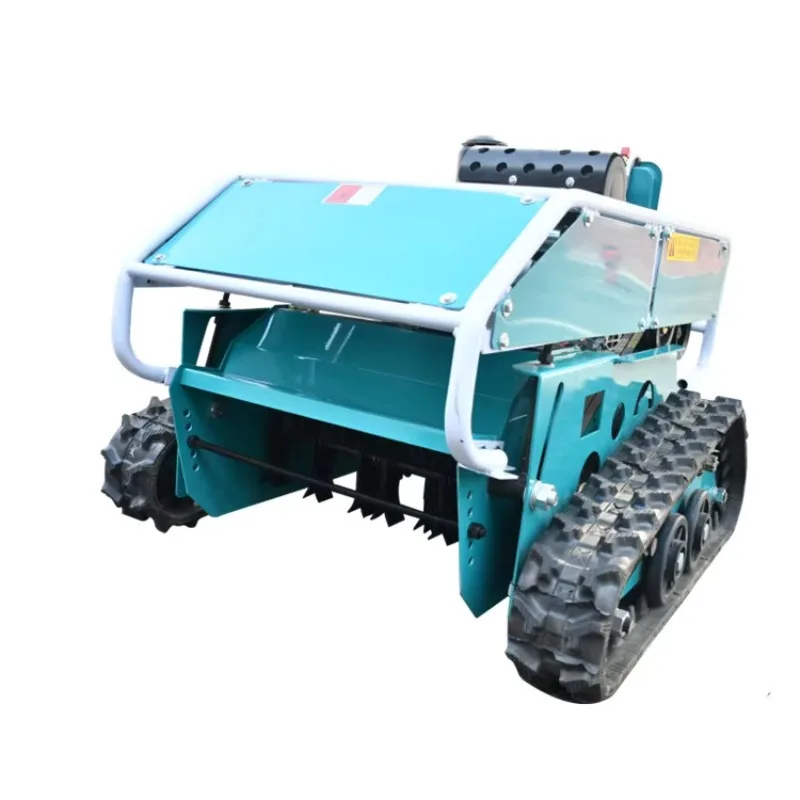 Lawn Mower Remote Control Lawn Mower Diesel High Horsepower Remote Control Lawn Crusher Hammer Blade Strong Electric Start
