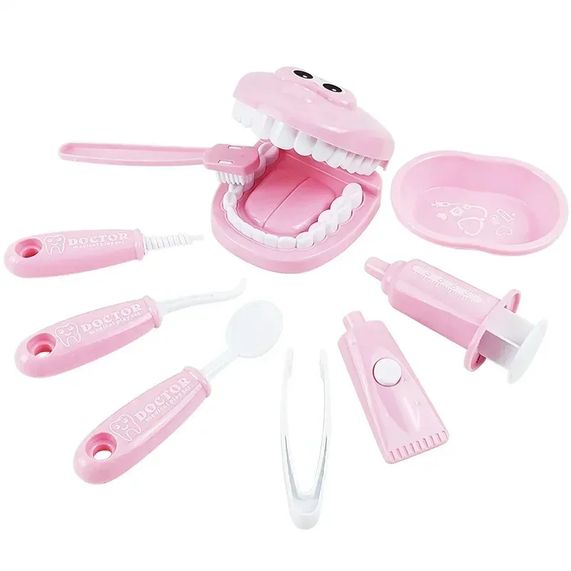 Dental Role Play Kit - Kids Dentist Toy with Teeth Model, Montessori Doctor Pretend Play for Parent-Child Interaction