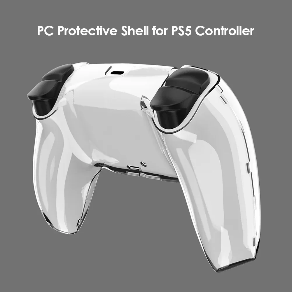 For PS5 DualSense Controller Clear PC Cover Ultra Slim Transparent Protector Case for Sony Playstation5 Gamepad Controller Case