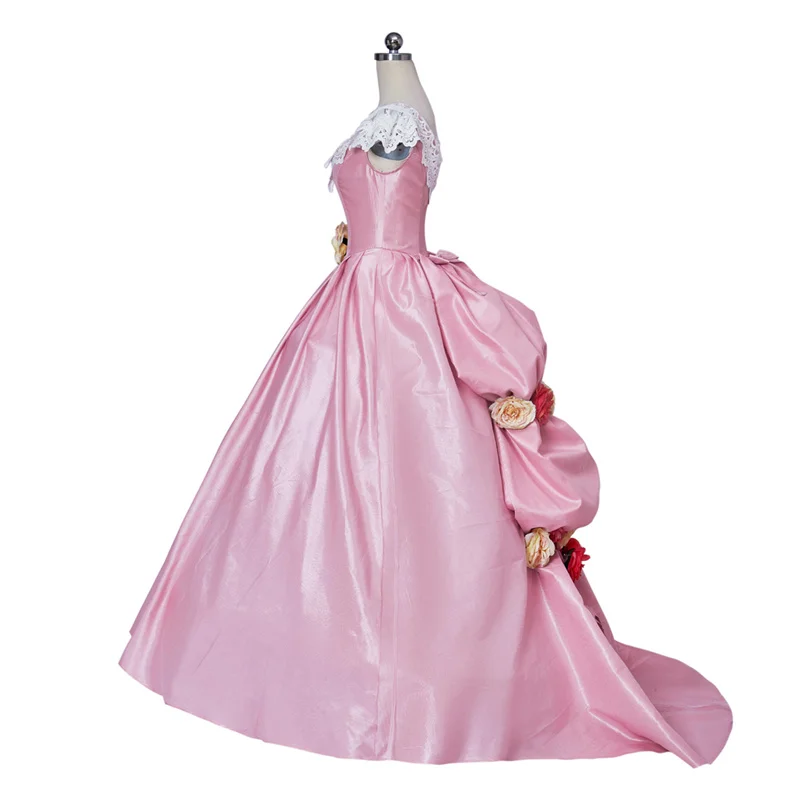 

The Phantom of the Opera Christine Daae Pink Rose Ball Gown Wedding 1880S Basil Rococo Dress