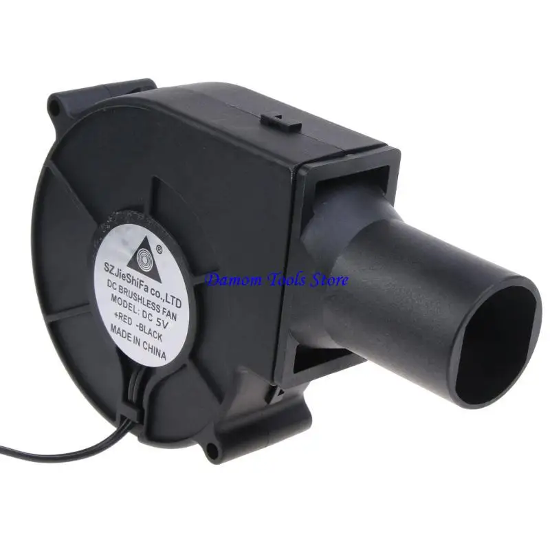 57be 5V 2A USB 송풍기 브러시리스 냉각 팬 3 스피드 모드 4300rpm 실외 BBQ