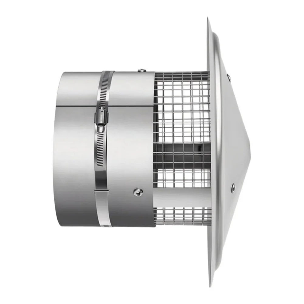Stainless Steel Chimney Cap 6/7'' Exterior- Wall Air Outlet Roof Pipe Exhaust- Hood Vent Cover Weatherproof Rain Cap