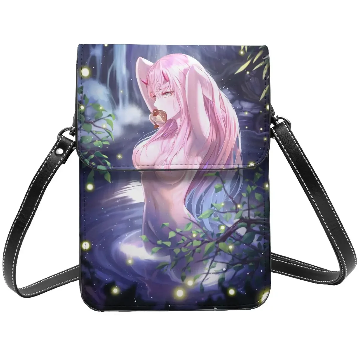 

Darling In The FRANXX Zero Two Crossbody Wallet Cell Phone Bag Shoulder Bag Cell Phone Purse Adjustable Strap