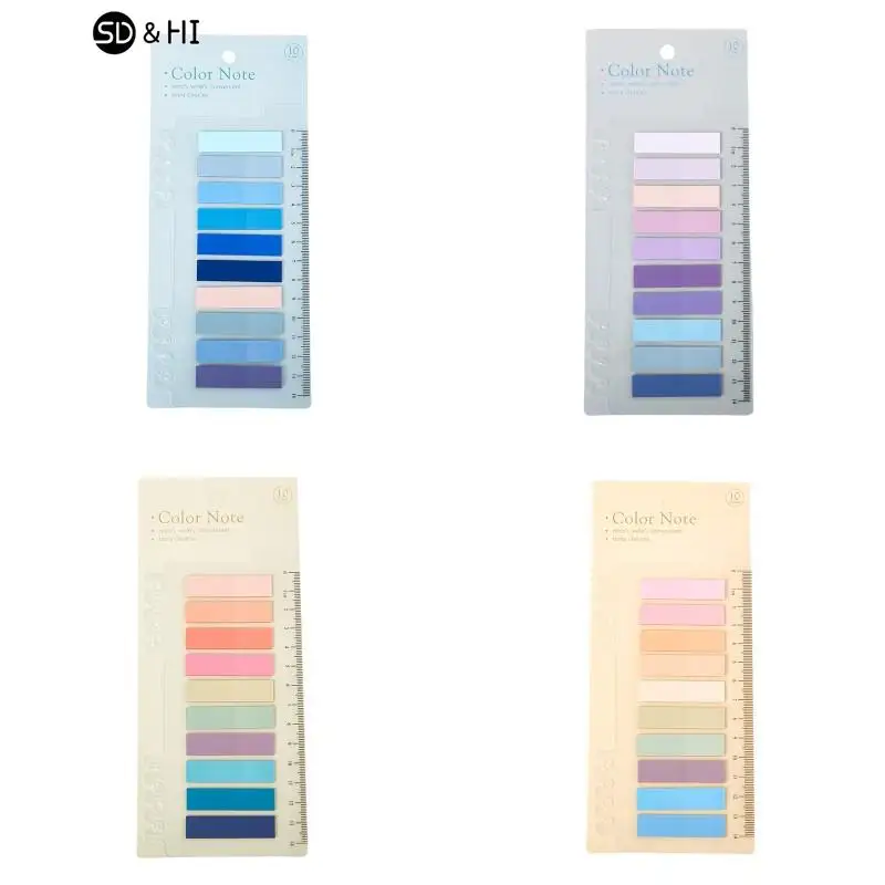 300 fogli Rainbow Color Index Memo Pad Posted It Sticky Notes Paper Sticker Notepad segnalibro materiale scolastico cancelleria Kawaii